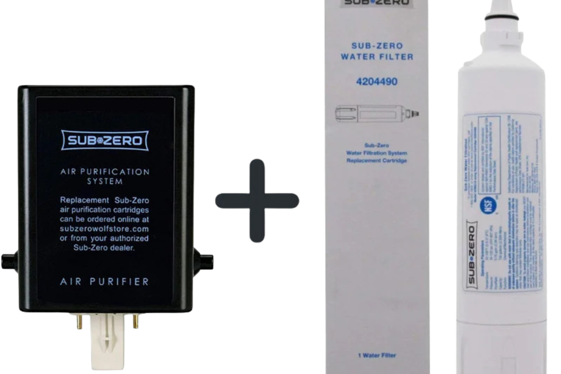 sub-zero refrigerator replacement water and air filter combo pack
