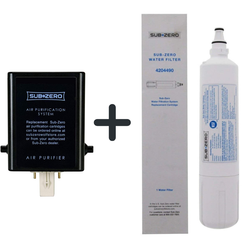 Sub-Zero 4204490 Refrigerator Water Filter & 7042798 Air Purification Cartridge Combo Pack